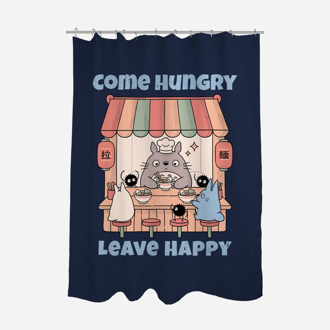 Come Hungry Leave Happy-None-Polyester-Shower Curtain-GODZILLARGE
