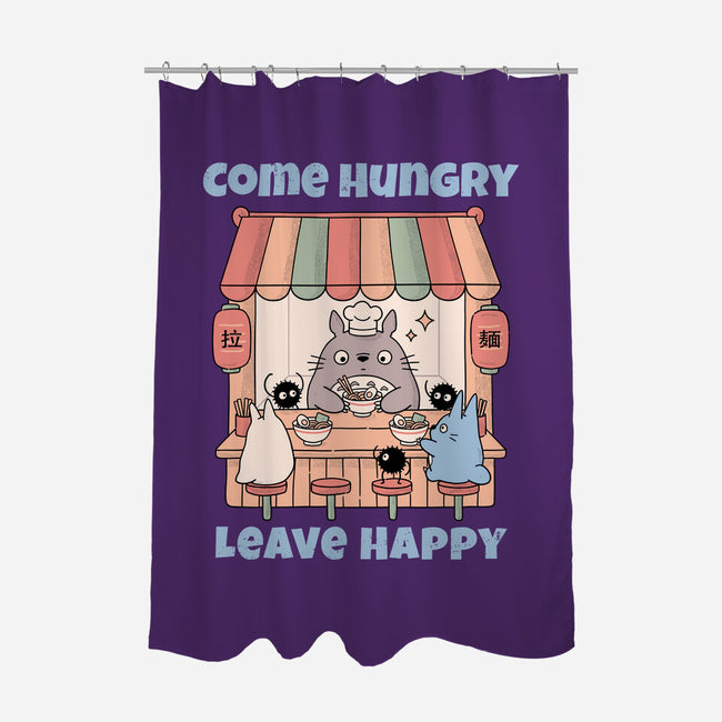 Come Hungry Leave Happy-None-Polyester-Shower Curtain-GODZILLARGE