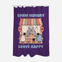 Come Hungry Leave Happy-None-Polyester-Shower Curtain-GODZILLARGE