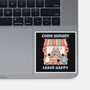 Come Hungry Leave Happy-None-Glossy-Sticker-GODZILLARGE