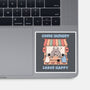 Come Hungry Leave Happy-None-Glossy-Sticker-GODZILLARGE