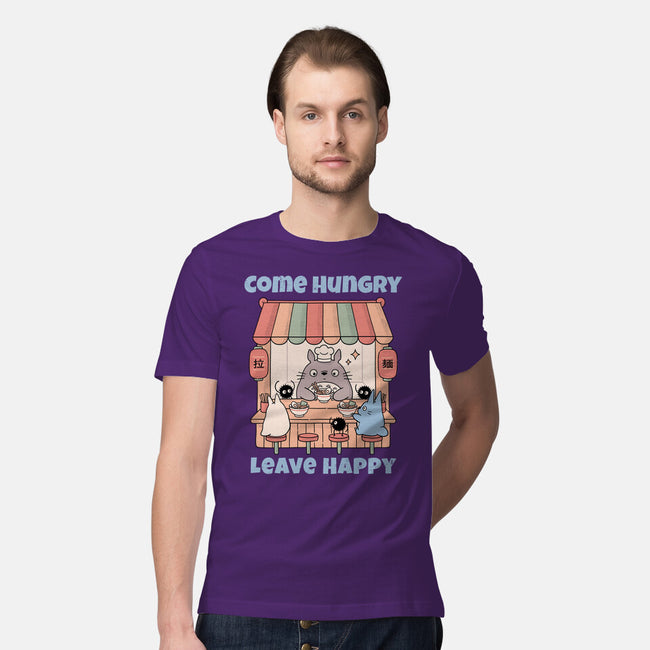 Come Hungry Leave Happy-Mens-Premium-Tee-GODZILLARGE