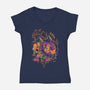 Little Lost Boy-Womens-V-Neck-Tee-1Wing