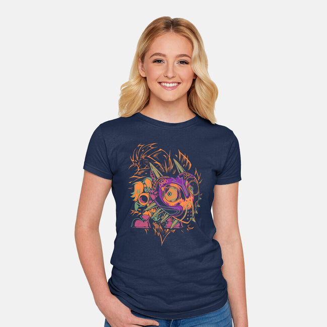 Little Lost Boy-Womens-Fitted-Tee-1Wing