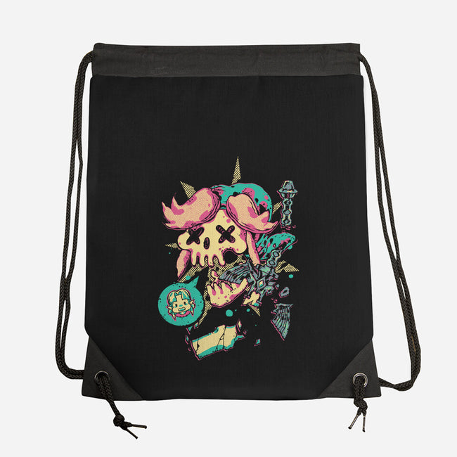 Bad Ending-None-Drawstring-Bag-1Wing