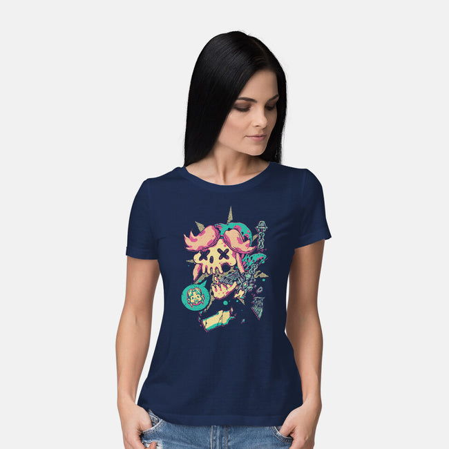 Bad Ending-Womens-Basic-Tee-1Wing