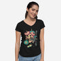 Bad Ending-Womens-V-Neck-Tee-1Wing