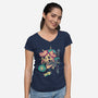 Bad Ending-Womens-V-Neck-Tee-1Wing