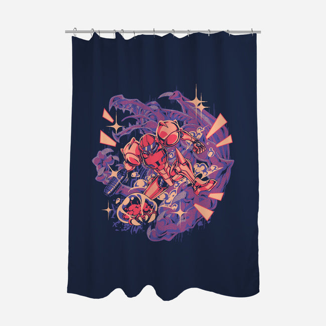 Hunter Mess-None-Polyester-Shower Curtain-1Wing