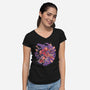 Hunter Mess-Womens-V-Neck-Tee-1Wing