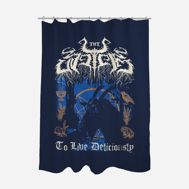 The VVitch Black Metal-None-Polyester-Shower Curtain-Nemons