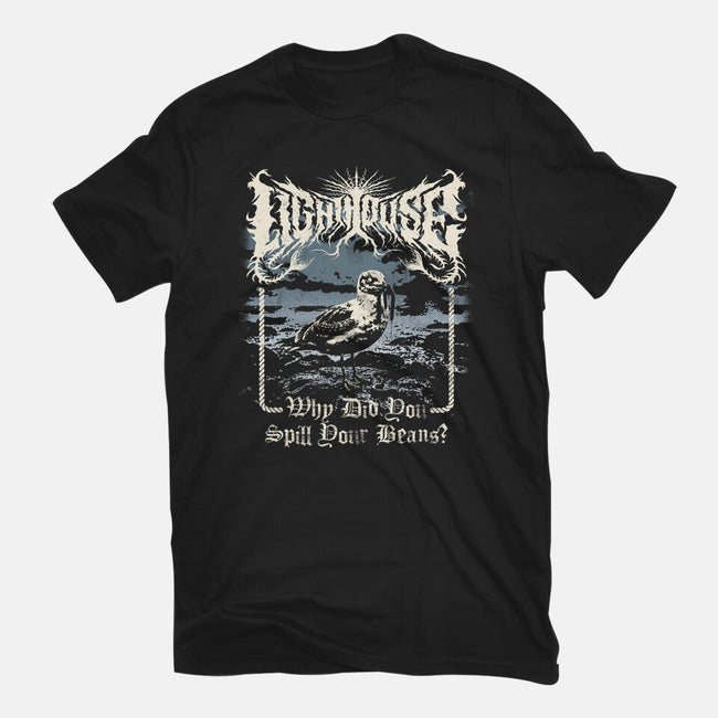 Lighthouse Black Metal-Mens-Basic-Tee-Nemons