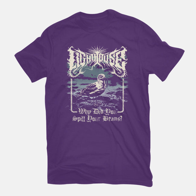 Lighthouse Black Metal-Womens-Fitted-Tee-Nemons