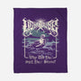 Lighthouse Black Metal-None-Fleece-Blanket-Nemons