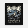 Lighthouse Black Metal-None-Stretched-Canvas-Nemons