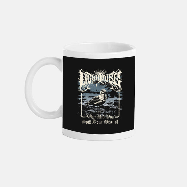 Lighthouse Black Metal-None-Mug-Drinkware-Nemons