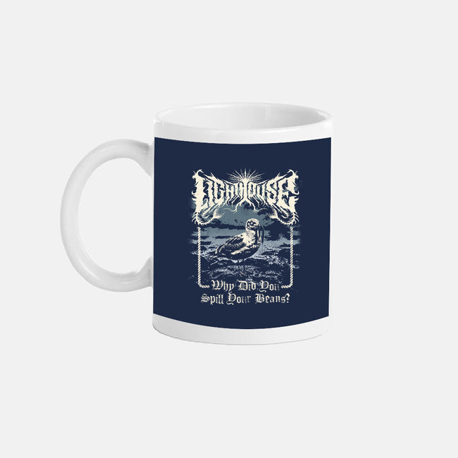 Lighthouse Black Metal-None-Mug-Drinkware-Nemons