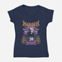 Nosferatu Black Metal-Womens-V-Neck-Tee-Nemons