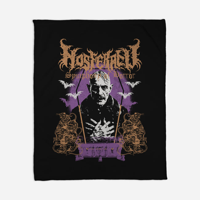Nosferatu Black Metal-None-Fleece-Blanket-Nemons