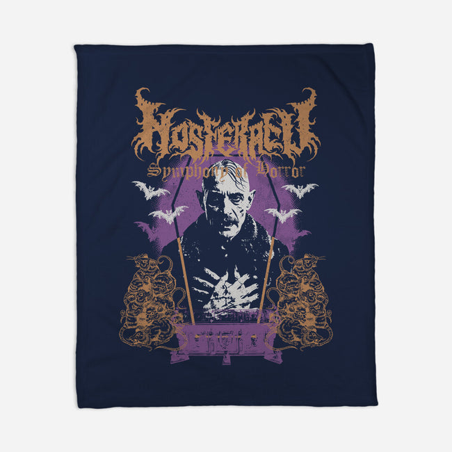 Nosferatu Black Metal-None-Fleece-Blanket-Nemons