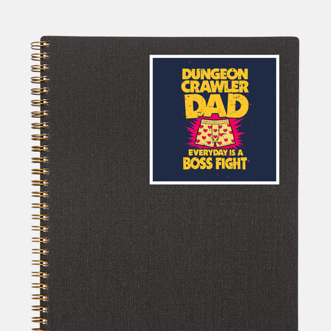 Dungeon Crawler Dad-None-Glossy-Sticker-retrodivision