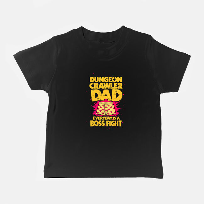 Dungeon Crawler Dad-Baby-Basic-Tee-retrodivision