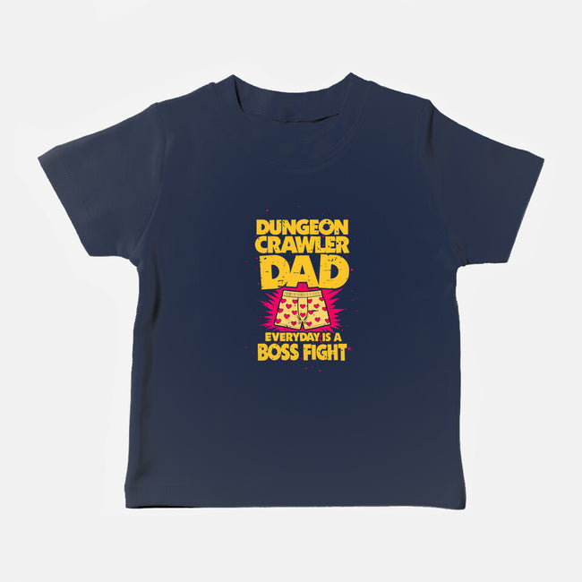 Dungeon Crawler Dad-Baby-Basic-Tee-retrodivision