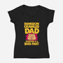 Dungeon Crawler Dad-Womens-V-Neck-Tee-retrodivision