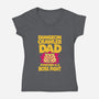 Dungeon Crawler Dad-Womens-V-Neck-Tee-retrodivision