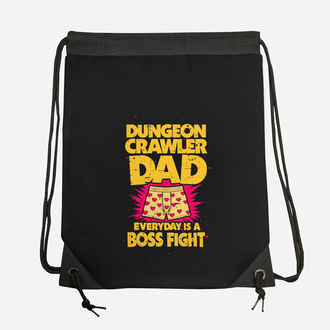 Dungeon Crawler Dad-None-Drawstring-Bag-retrodivision