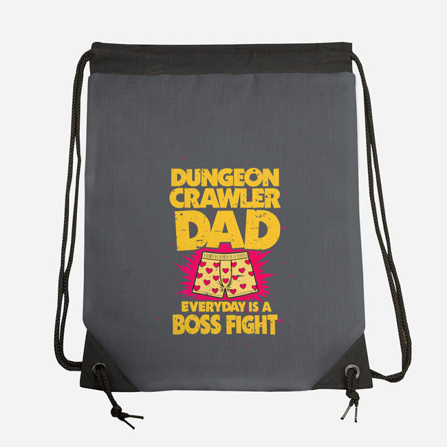 Dungeon Crawler Dad-None-Drawstring-Bag-retrodivision