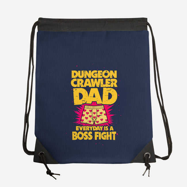Dungeon Crawler Dad-None-Drawstring-Bag-retrodivision