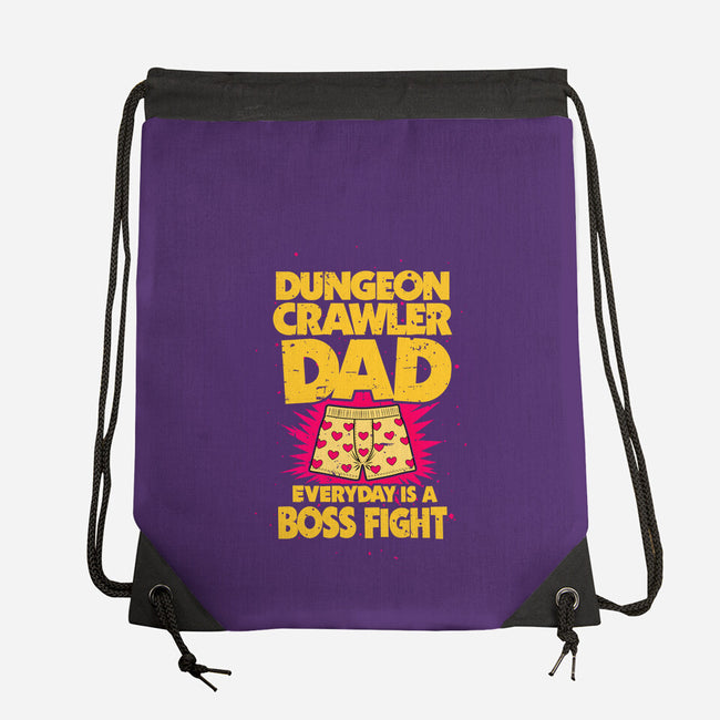 Dungeon Crawler Dad-None-Drawstring-Bag-retrodivision
