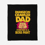 Dungeon Crawler Dad-None-Fleece-Blanket-retrodivision