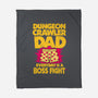 Dungeon Crawler Dad-None-Fleece-Blanket-retrodivision