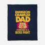 Dungeon Crawler Dad-None-Fleece-Blanket-retrodivision