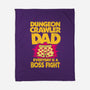 Dungeon Crawler Dad-None-Fleece-Blanket-retrodivision
