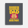 Dungeon Crawler Dad-None-Stretched-Canvas-retrodivision