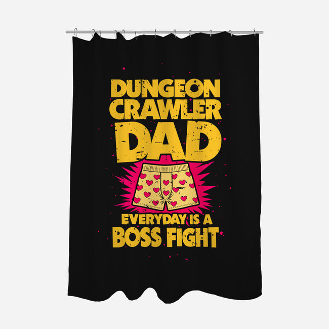 Dungeon Crawler Dad-None-Polyester-Shower Curtain-retrodivision
