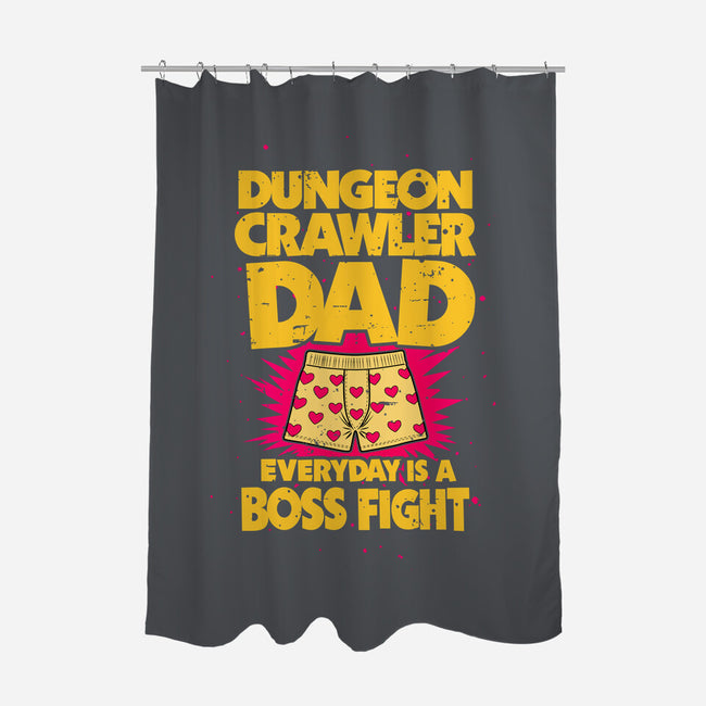 Dungeon Crawler Dad-None-Polyester-Shower Curtain-retrodivision