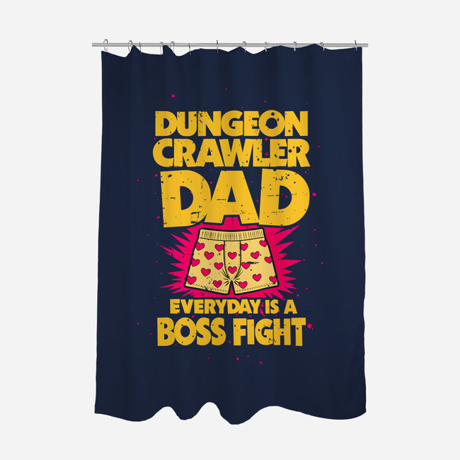 Dungeon Crawler Dad-None-Polyester-Shower Curtain-retrodivision