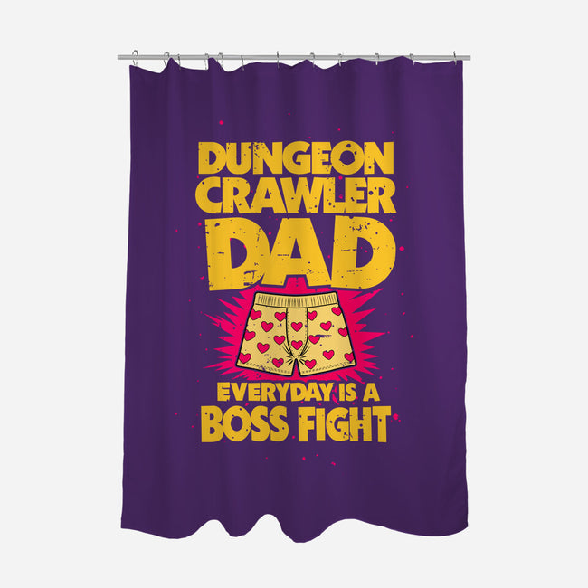 Dungeon Crawler Dad-None-Polyester-Shower Curtain-retrodivision