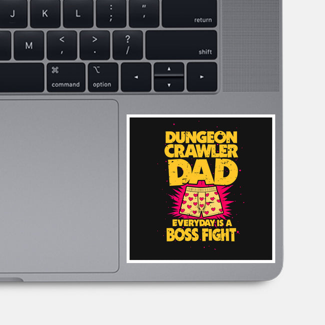 Dungeon Crawler Dad-None-Glossy-Sticker-retrodivision