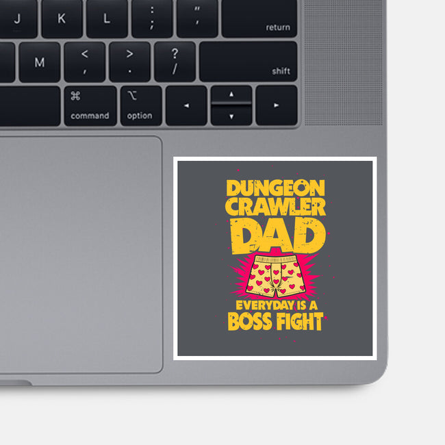 Dungeon Crawler Dad-None-Glossy-Sticker-retrodivision