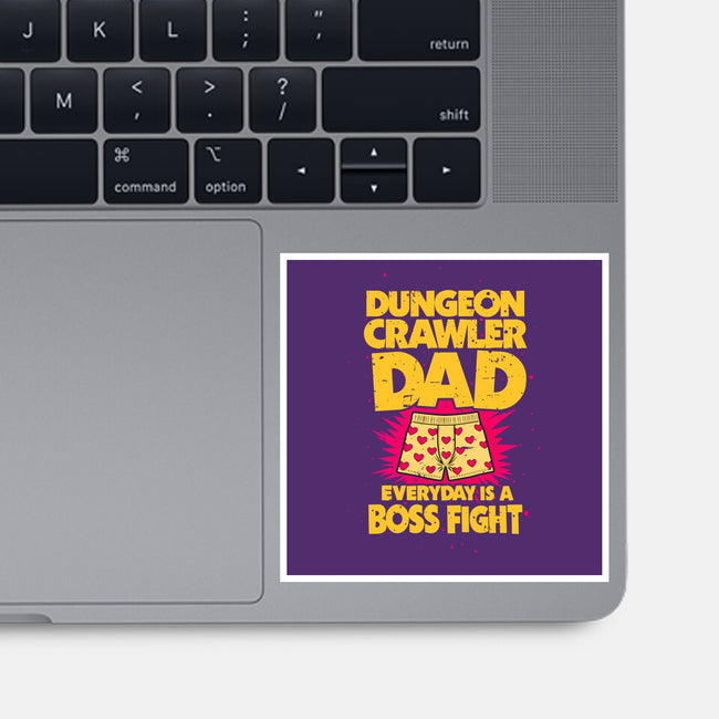 Dungeon Crawler Dad-None-Glossy-Sticker-retrodivision