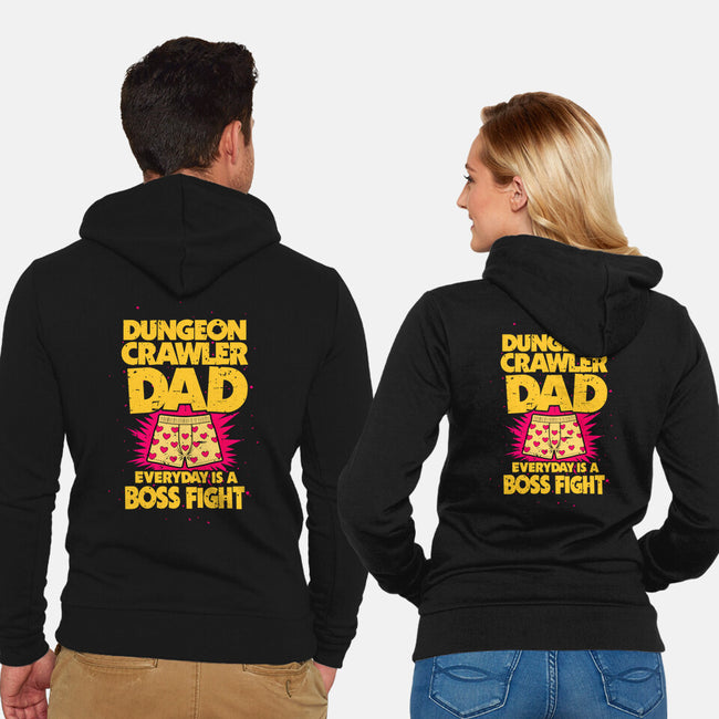 Dungeon Crawler Dad-Unisex-Zip-Up-Sweatshirt-retrodivision