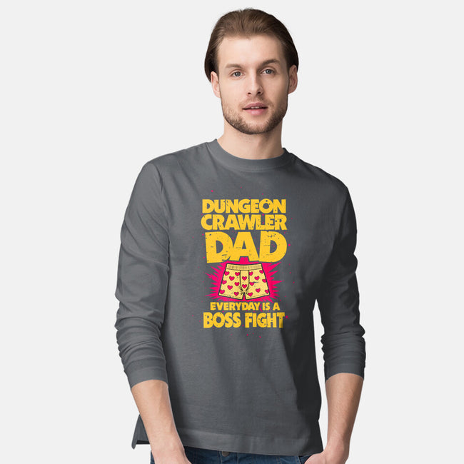 Dungeon Crawler Dad-Mens-Long Sleeved-Tee-retrodivision