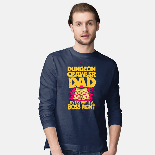Dungeon Crawler Dad-Mens-Long Sleeved-Tee-retrodivision
