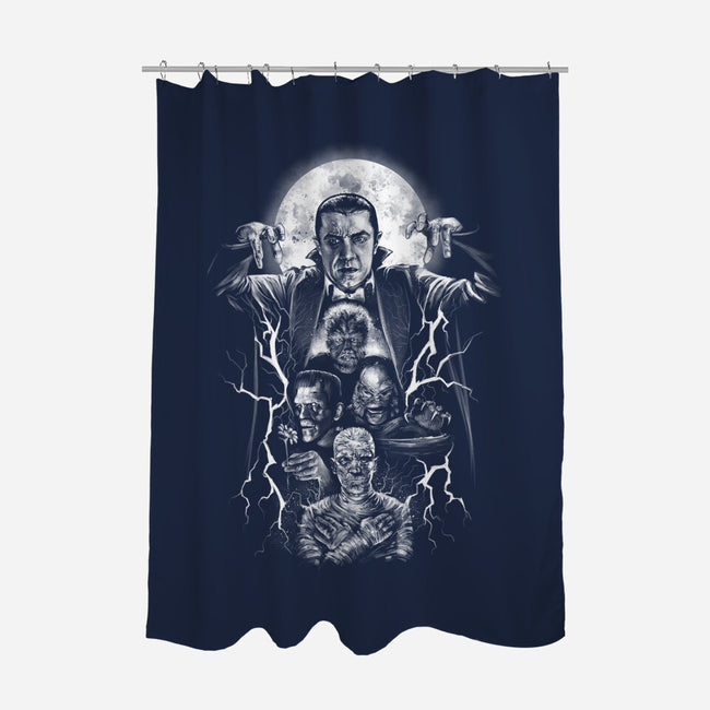 Monsters Squad-None-Polyester-Shower Curtain-zascanauta