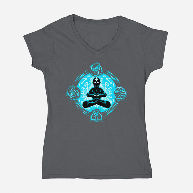 Harmony Of Elements-Womens-V-Neck-Tee-rmatix